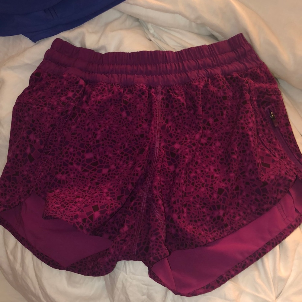 Pink and purple 4 inch tracker shorts - lululemon